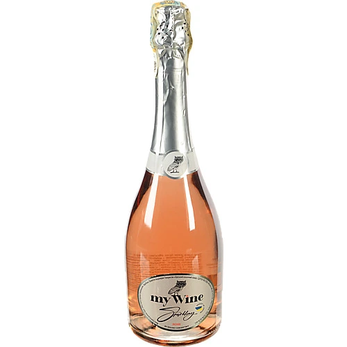 Вино ігристе 0.75л 10-13.5% рожеве брют My Wine пл