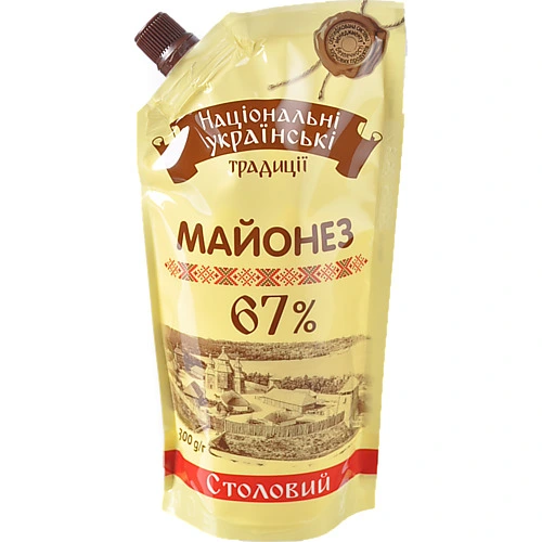 Майонез 67% Столовий Національні українські традиції 300г