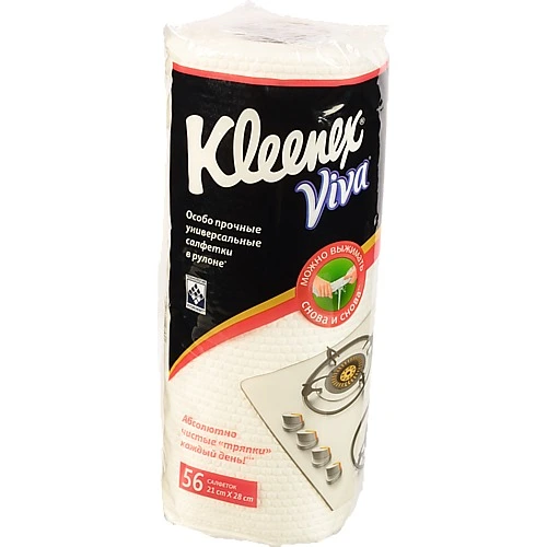 Серветки універсальні Viva Kleenex 56шт