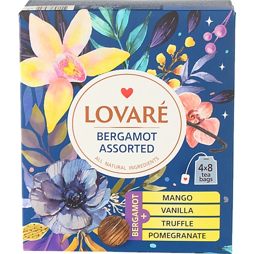 Чай Lovare 32п бергамот асорті