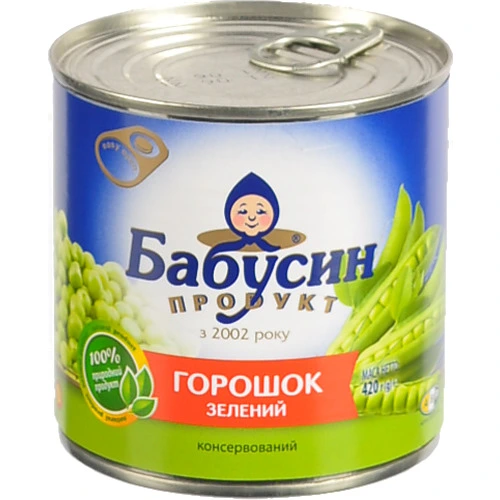Горошок Бабусин продукт 420г з.б