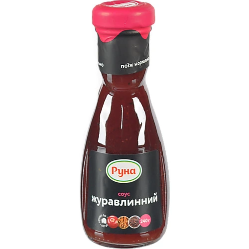 Соус Журавлинний Руна c/пл 240г