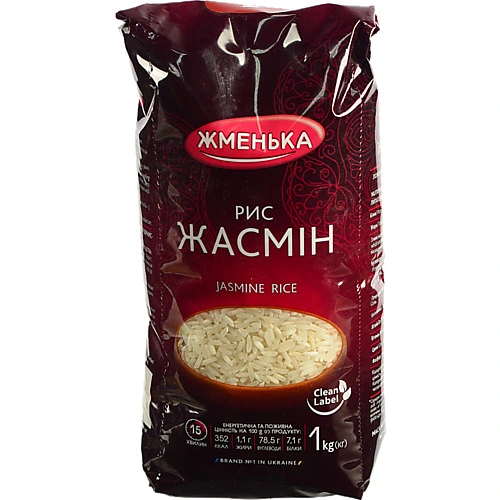 Рис шліфований Жменька 1кг  жасмін