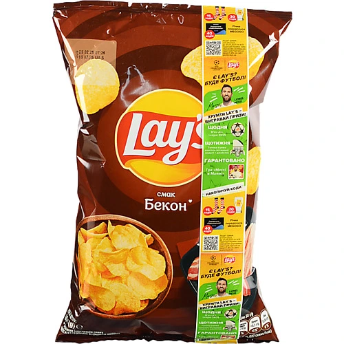 Чiпси Lays 60г бекон