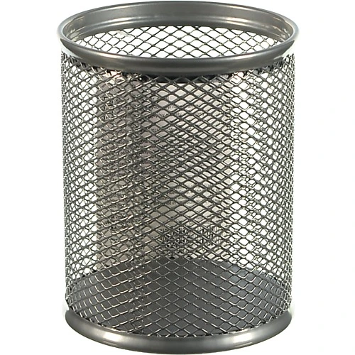 Підставка для ручок кругла 80х80х100мм. мет. срібляста