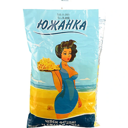 Чіпси фігурні Южанка 100г краб