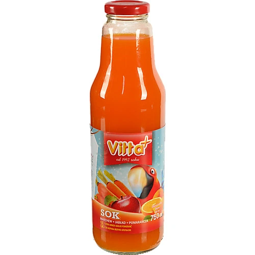 Сік VITTA+ 0.75л моркв`яно яблучно апельсиновий