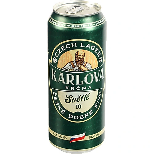 Пиво Karlova Krcma 0.5л світле фільтроване пастеризоване