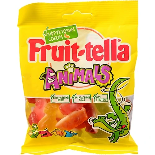 Мармелад жувальний Animals Fruit-tella м/у 90г