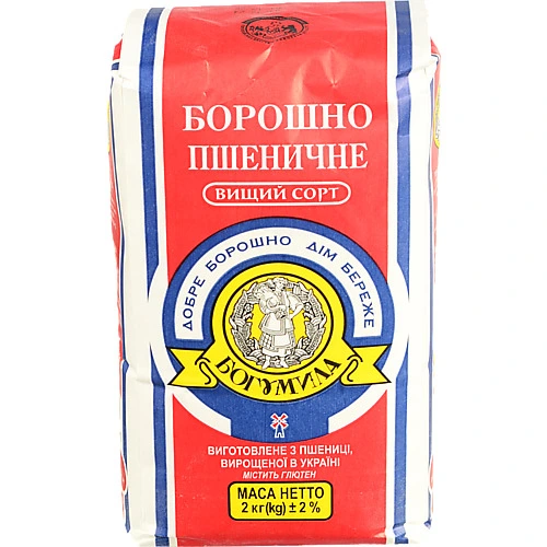 Борошно пшеничне Богуміла 2кг в.г
