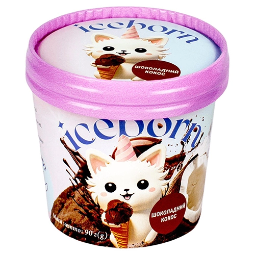 Морозиво Iceborn 90г щербет шоколадний кокос