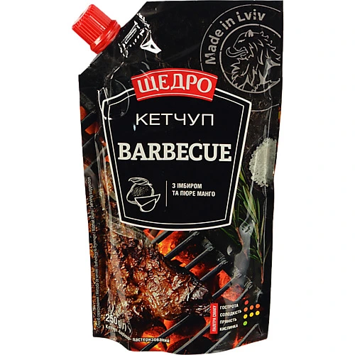 Кетчуп Щедро 250г барбекю д.п