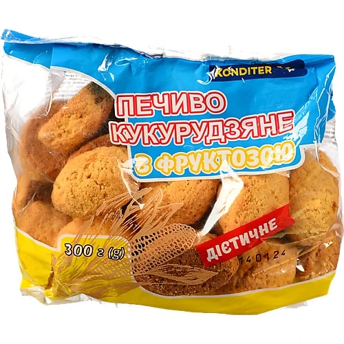 Печиво кукурудзяне з фруктозою Soyuz Konditer м/у 300г