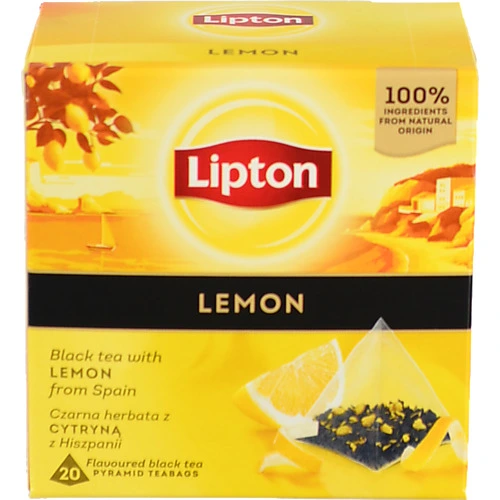 Чай Lipton 20п чорний lemon