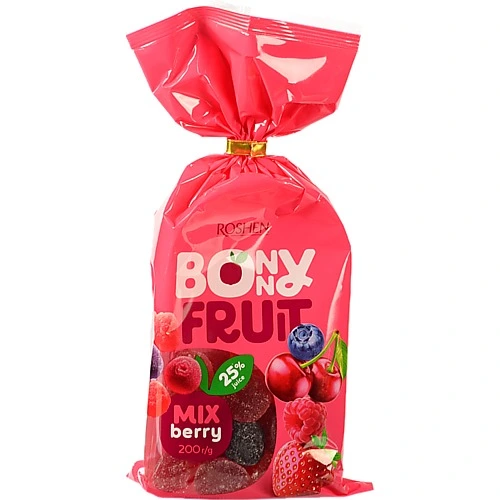 Цукерки желейні Berry Mix Bonny Fruit Roshen м/у 200г
