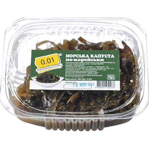 Капуста 0.01 180г морська по-корейськи