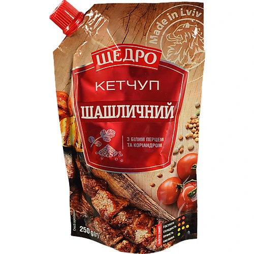 Кетчуп Щедро 250г шашличний д.п