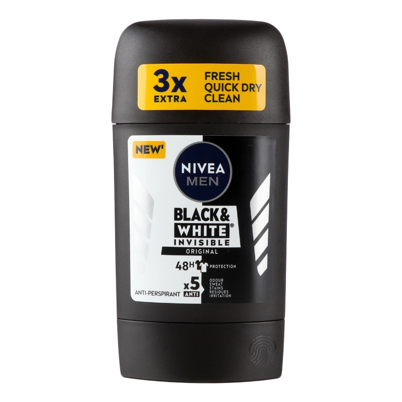 Антиперспірант Original Black&White Invisible Nivea Men 50мл
