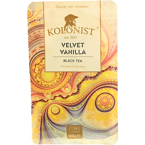 Чай Kolonist 100г оксамитова ваніль black