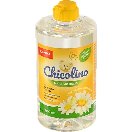 Засіб Chicolino 500мл д.миття дитячого посуду ромашка