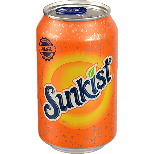 Напій Sunkist 0.33л апельсин безалкогольний з.б