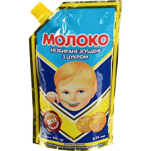 Молоко згущене ПМКК 290г дой пак