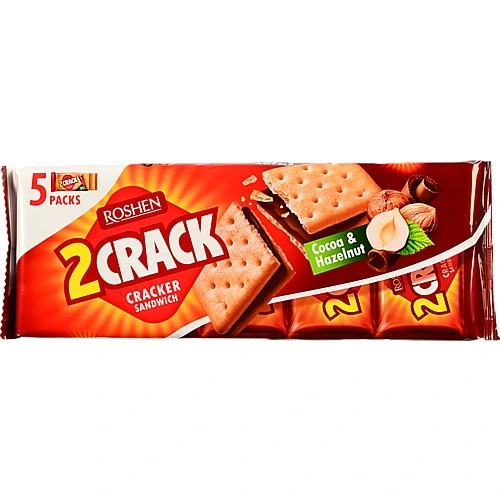 Крекер Cocoa&Hazelnut 2 Crack Roshen м/у 5х47г