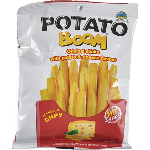 Фігурні вироби Золоте зерно 25г potato boom картопля сир