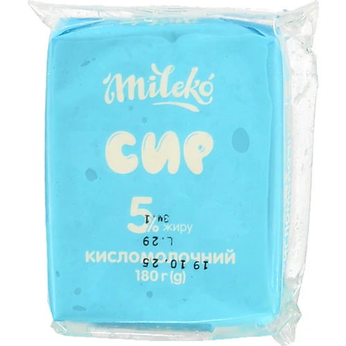 Сир к.м. Mileko 180г 5% еколін