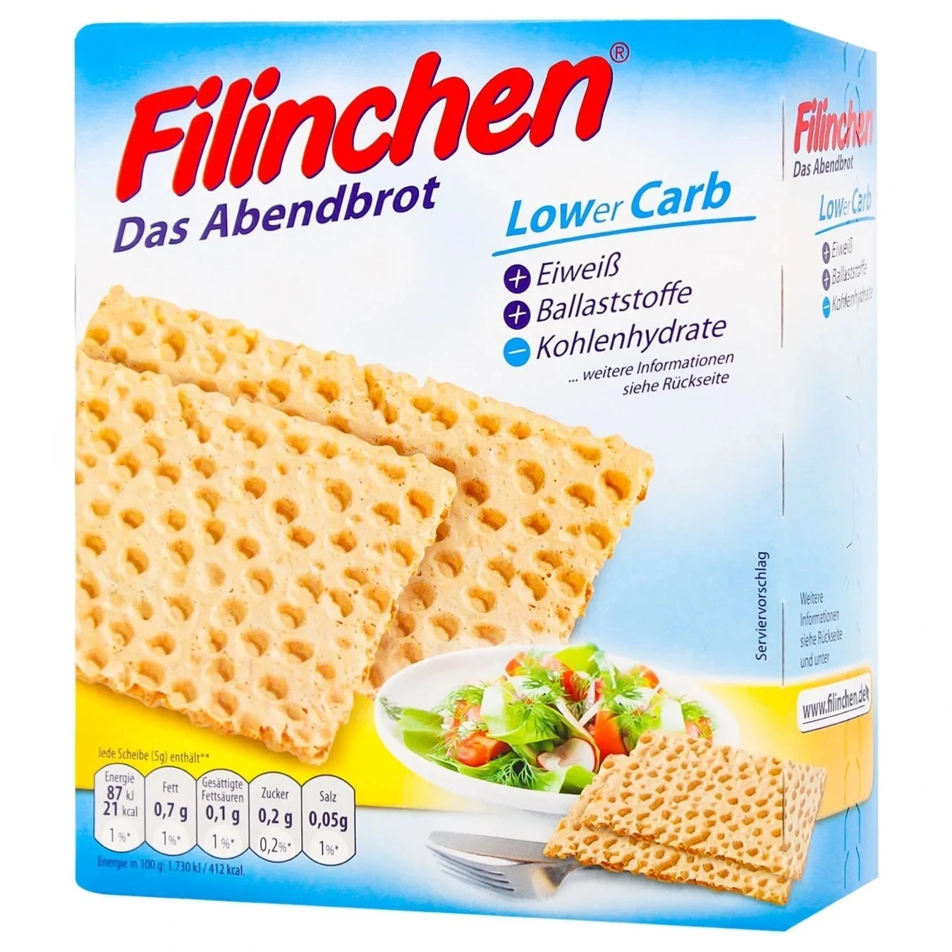 Хлібці Filinchen 100г низьковуглеводні