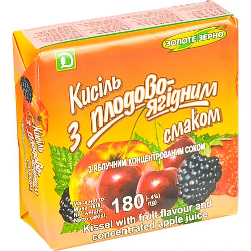 Кисіль Золоте зерно 180г плодовоягідній