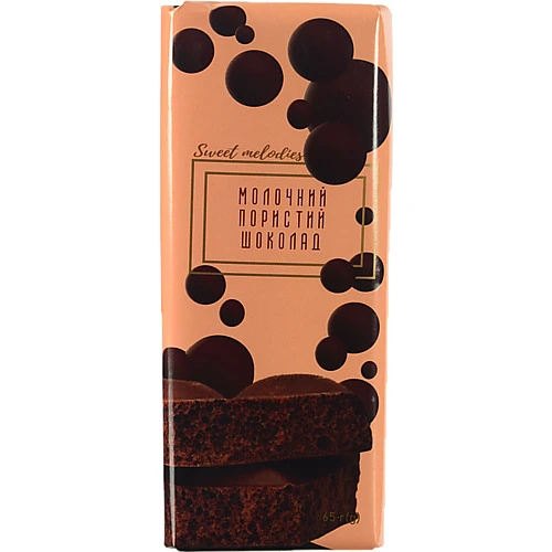 Шоколад Sweet Melodies 65г пористий молочний