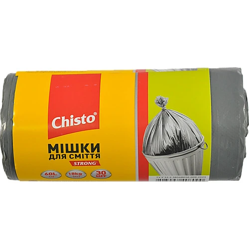 Мішки Chisto д.сміття strong 60лх30шт
