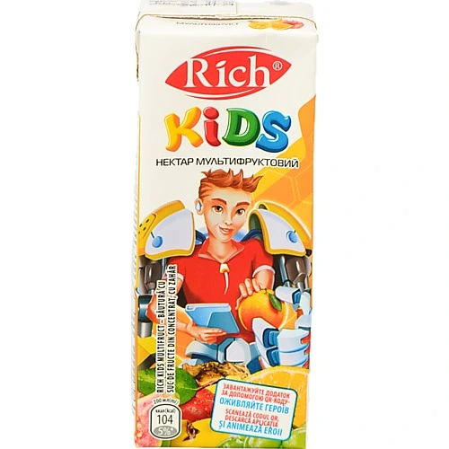 Нектар мультифруктовий Rich Kids 200 мл