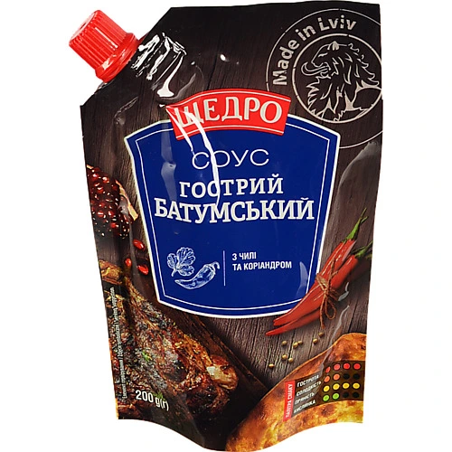 Соус Щедро 200г гострий батумський д.п