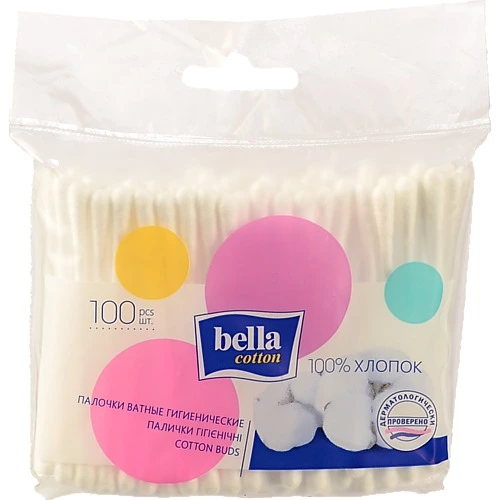 Палички ватні Cotton Bella 100шт