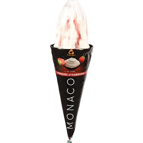 Морозиво 12% Yoghurt-Strawberry Monaco Three Bears м/у 150г