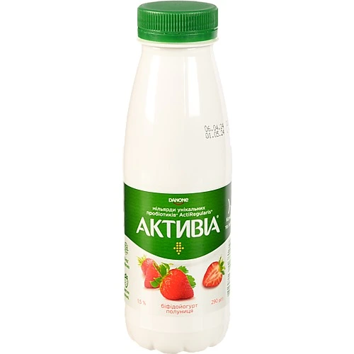 Активіа Біфідойогурт 1.5% Полуниця 290г