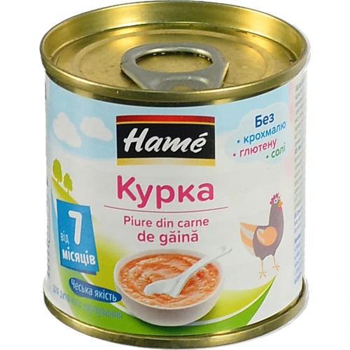 Пюре Hame 100г курка