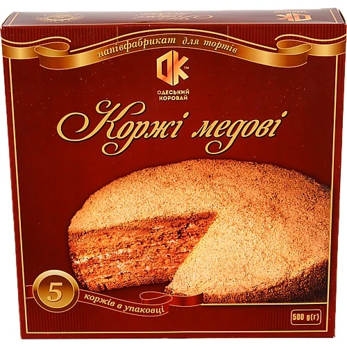Коржi медовi 4-й ОХЗ  для тортiв