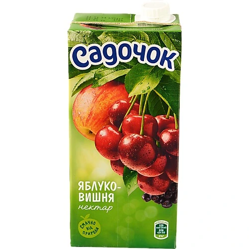 Нектар освітлений пастеризований Яблуко-вишня Садочок 0,95л