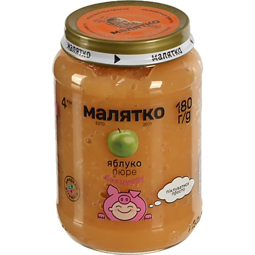 Пюре Малятко 180мл яблуко ск.
