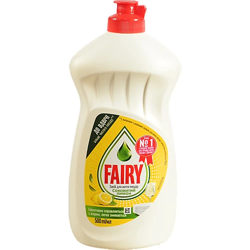 Засiб д.миття посуду Fairy 450-500мл соковитий лимон