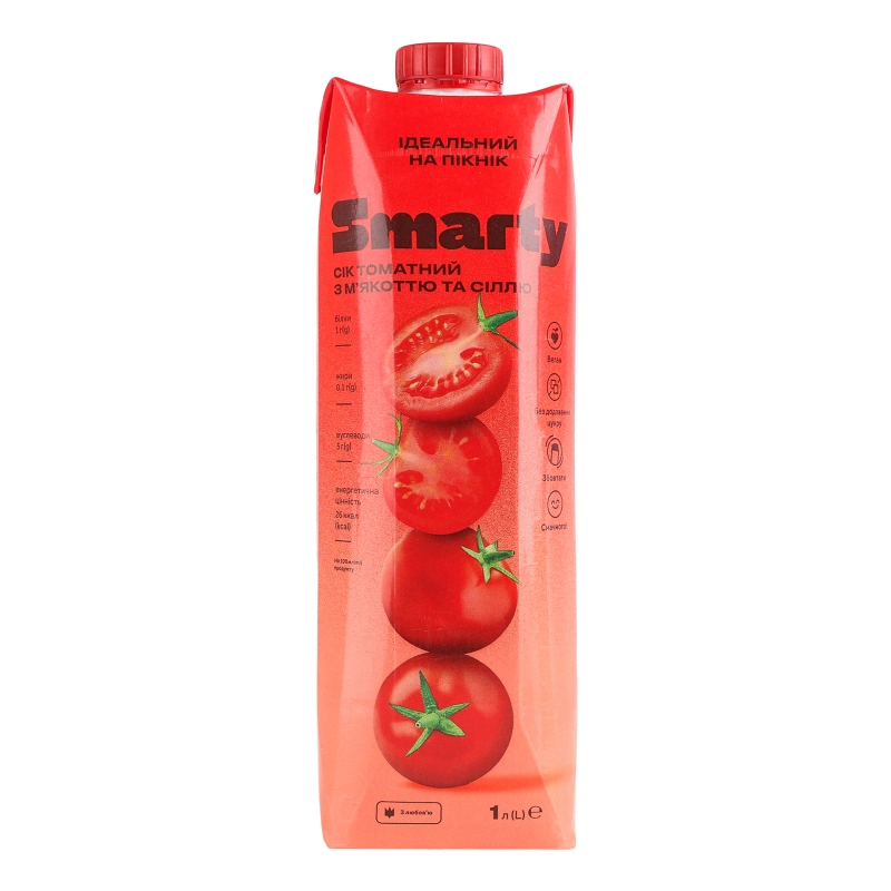 Сік Смарті 1л томатний