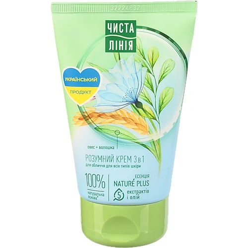 Крем д.обличчя Чиста лінія 120мл 3в1 розумний