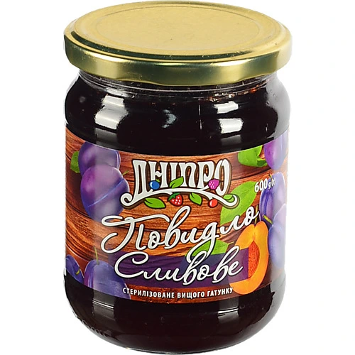 Повидло Dnipro 600г сливове с.б