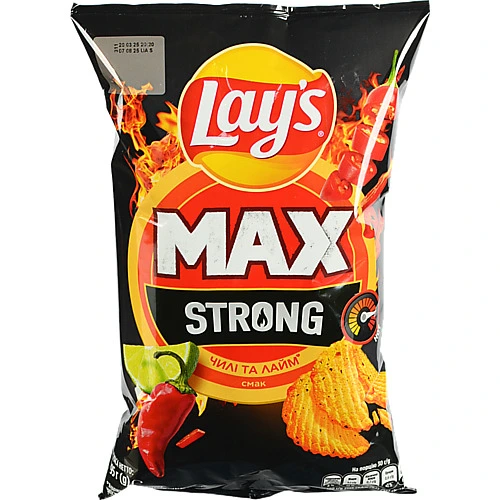 Чіпси Lays Max 95г чилі лайм