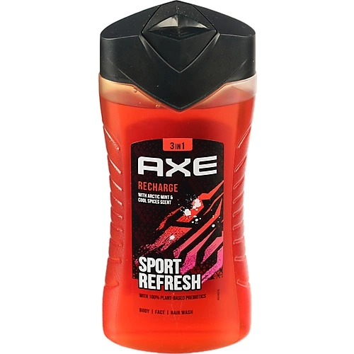 Гель для душу 3в1 Sport Refresh Recharge Axe 250мл