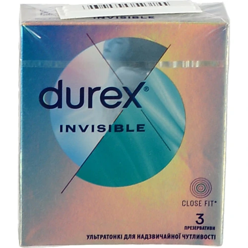 Презервативи Дюрекс invisible 3шт
