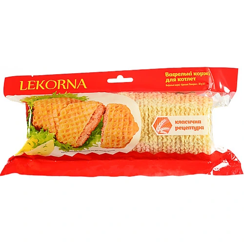 Коржі вафельні Лекорна 50г брізолі